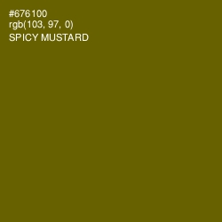 #676100 - Spicy Mustard Color Image